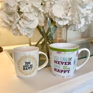 Two Happy Coffee mugs! 💗💗